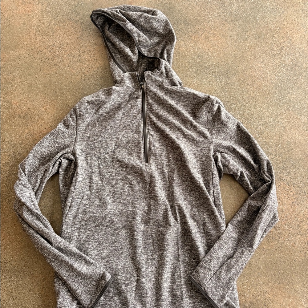 Lululemon men’s Gray Quarter-Zip Hoodie